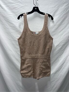 FP Beach Knit Sleeveless Romper 100 percent Cotton